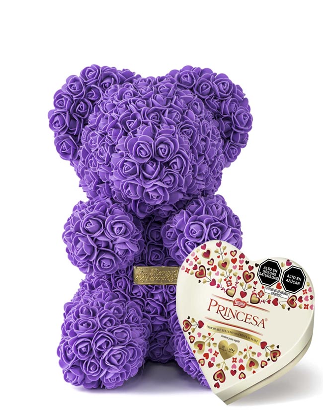 Oso Lila + Chocolate