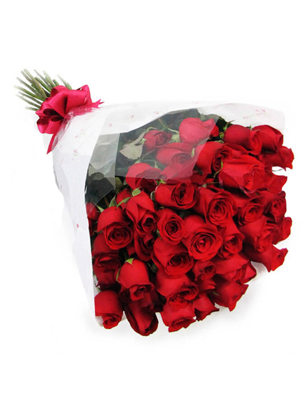 Ramo de rosas rojas de 75 Ud