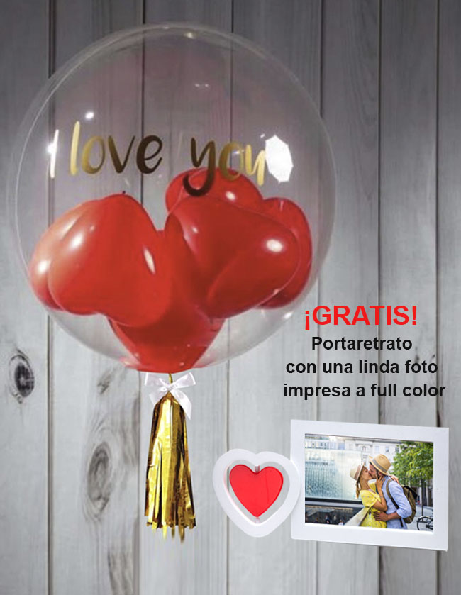 Globo Burbuja + Portarretrato