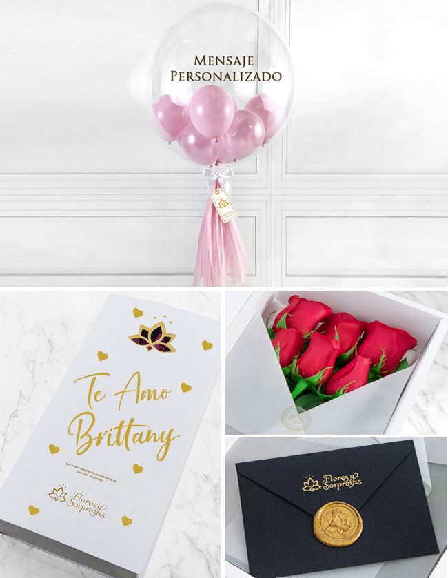 Caja y Globo Personalizado 1