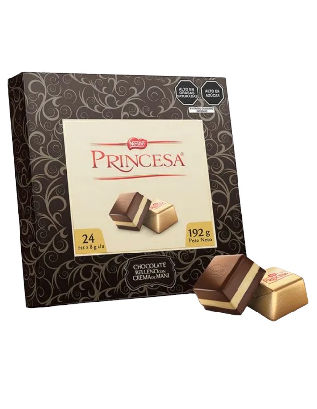 PRINCESA Nestlé Relleno con Crema de Maní Caja 192g