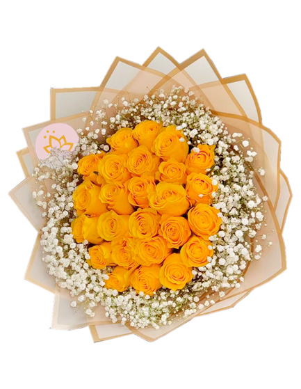 Ramos con 24 rosas Amarillas