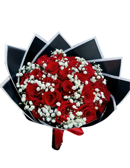 Ramo con 24 Rosas y Lluvia