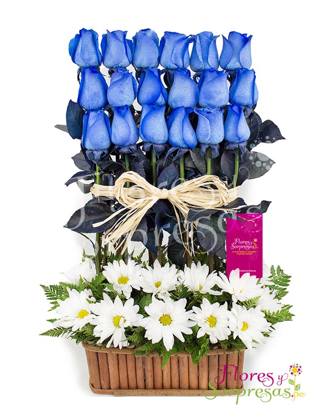 Rosas Azules en Serenata Delivery Lima y Callao