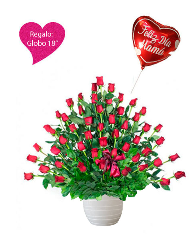 Arreglo Floral con rosas