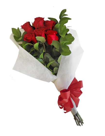 Ramo de Flores 6 Rosas rojas