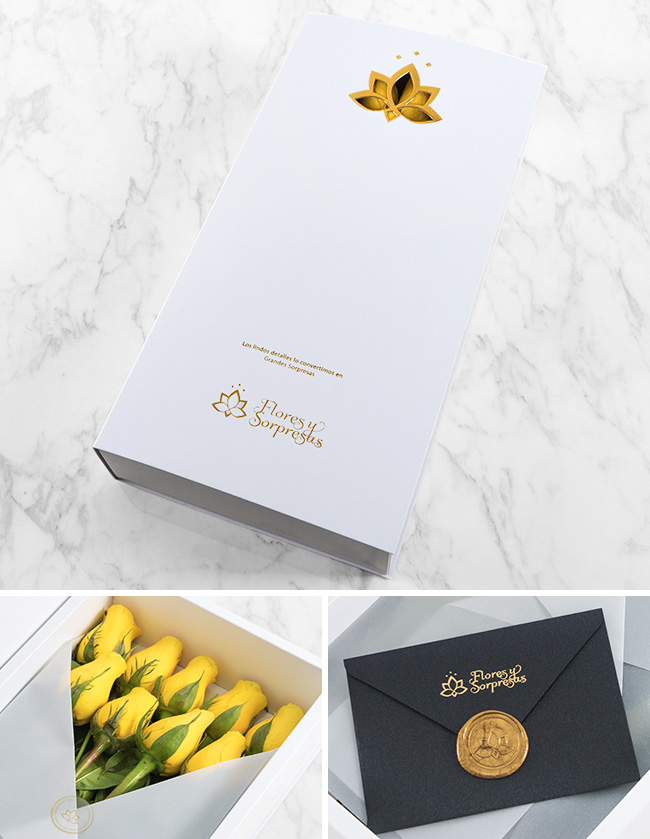 Caja de 9 Rosas Amarillas