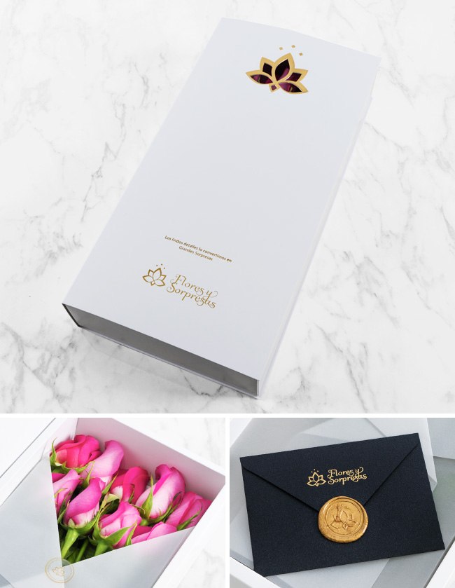 Caja de 9 Rosas Bicolor Fucsia