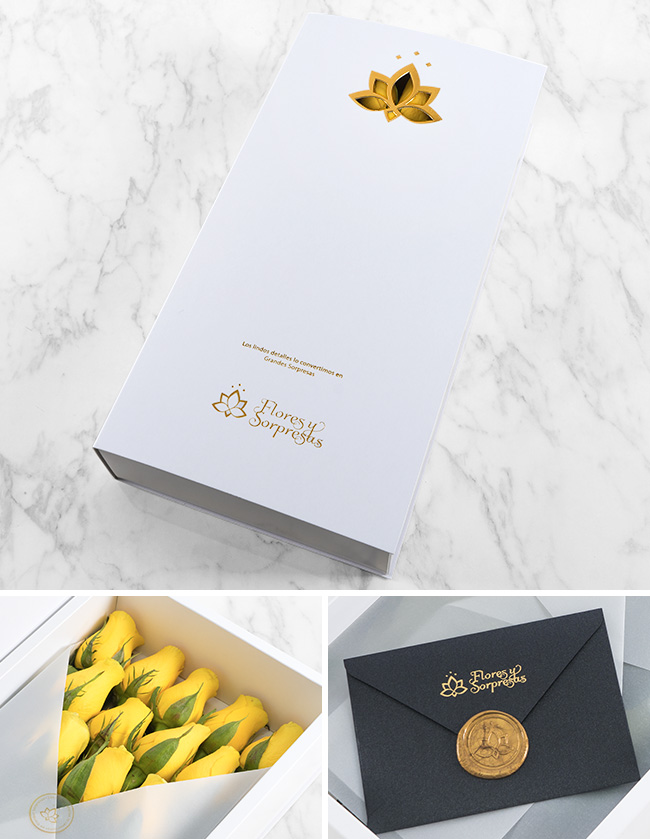 Caja de 24 Rosas Amarillas