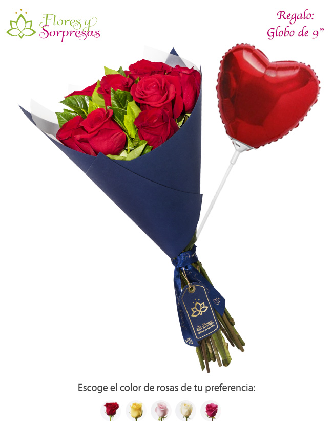 Ramo Blue 12 Rosas