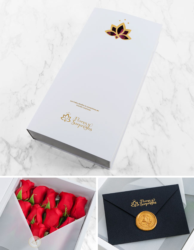 Caja de 16 Rosas Rojas