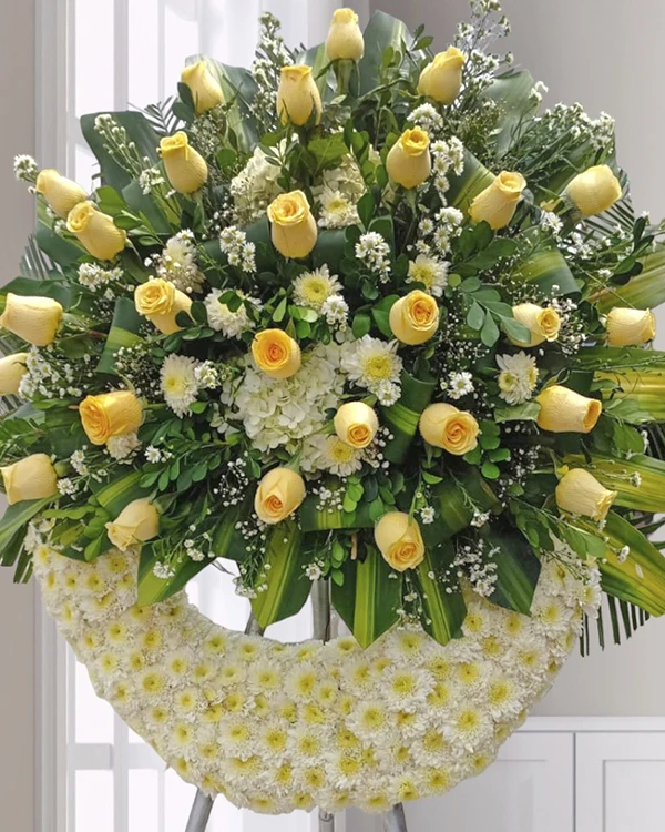 Arreglo floral fúnebre para difuntos hombre